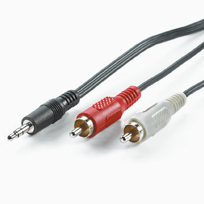 CABLE AUDIO 5 M. 3,5 ESTEREO M/2XRCA M VALUE