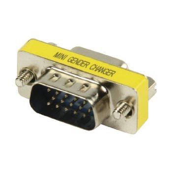 MINI ADAPTADOR GENDER VGA HDB15 M / HDB15 H