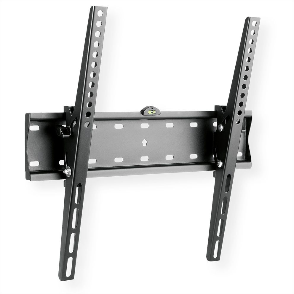 Soporte de pared para TV , distancia de pared de 27 mm, capacidad de carga de 40 kg, negro, para pantallas de 32