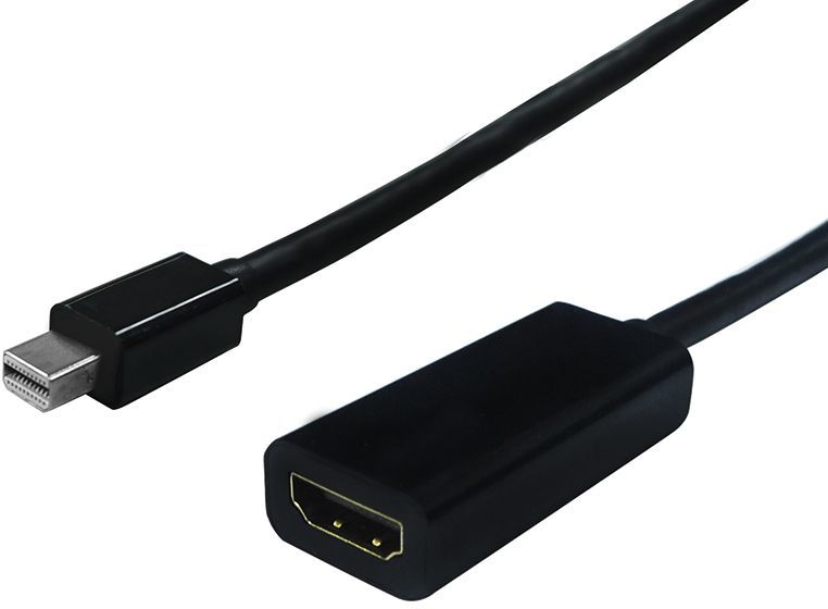 CABLE ADAPTADOR, MINI DP M - HDMI H, V1.2 NEGRO STANDARD