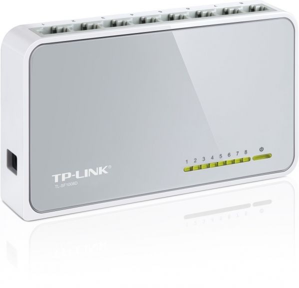 TP LINK SWITCH DE RED CON 8 PUERTOS 10/100MBPS (3 AÑOS DE GARANTIA, SIN CONFIGURACION)