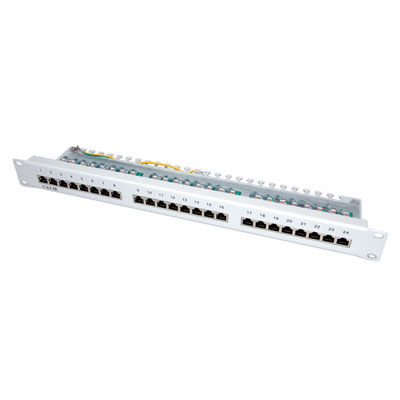 PATCHPANEL CAT.5E STP 24 PUERTOS RJ45 19 GRIS VALUE