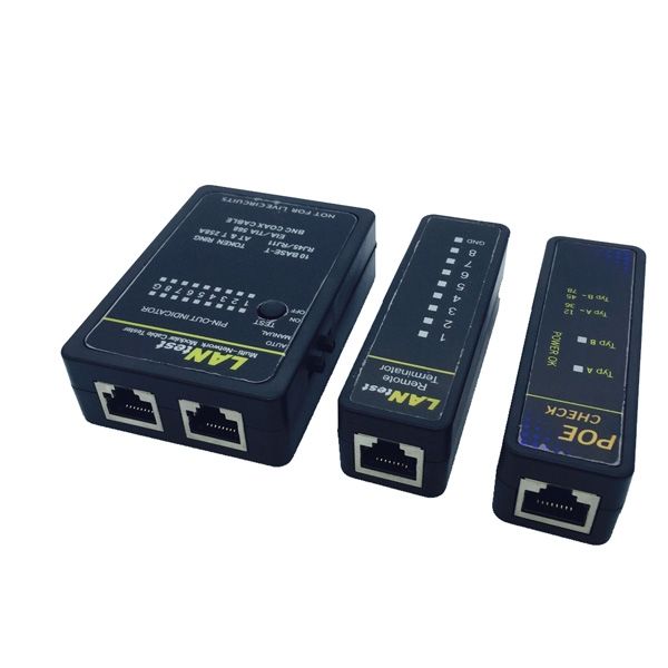 TESTEADOR MINI MODULO LAN+ MODULO POE  RJ45/R11/BNC