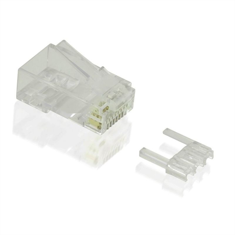 CONECTOR RJ45 8 HILOS CAT.6 UTP CON GUIA (BOLSA 10 UNIDADES) VALUE