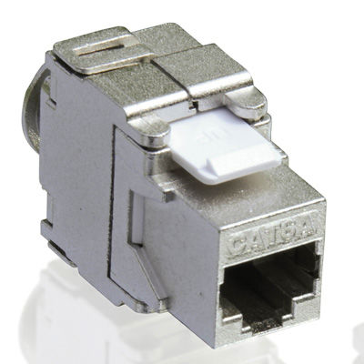 CONECTOR KEYSTONE RJ45 HEMBRA CONEXION SIN HERRAMIENTAS CAT.6A APANTALLADA PARA PATCHPANEL Y ROSETA, SIN HERRAMIENTAS PLATA VALUE