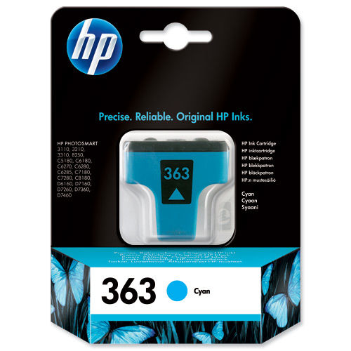 CARTUCHO HP INY. TINTA 3210/3310/C5180 Nº 363 CIAN