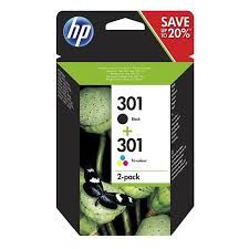 CARTUCHO HP DESKJET 2050/3050 PACK BK+COLOR HP N9J72A Nº301