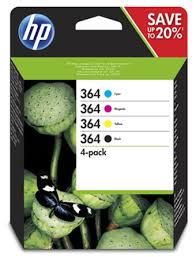 CARTUCHOS HP PACK 4 COLORES Nº 364