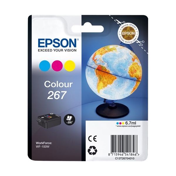 CARTUCHO EPSON WF-100 Nº 267 COLOR