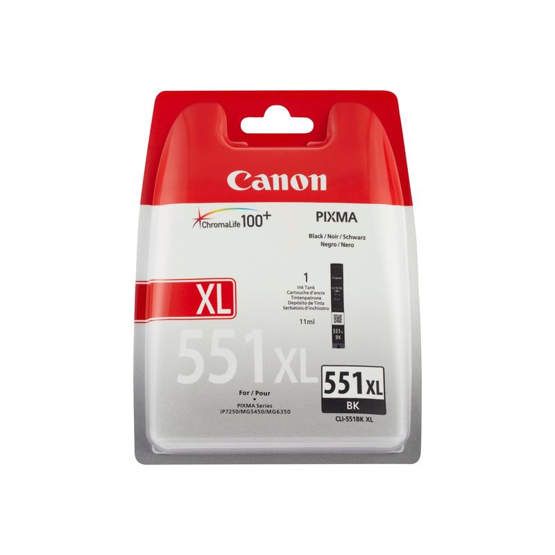 CARTUCHO CANON CLI551XL MG5450/6350 IP7250 NEGRO