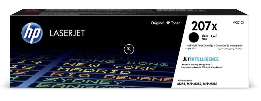 HP TONER NEGRO LASERJET COLOR PRO MFP /M282NW/M283FDN/M283FDW/PRO M255DW - Nº 207X  3150PAGS