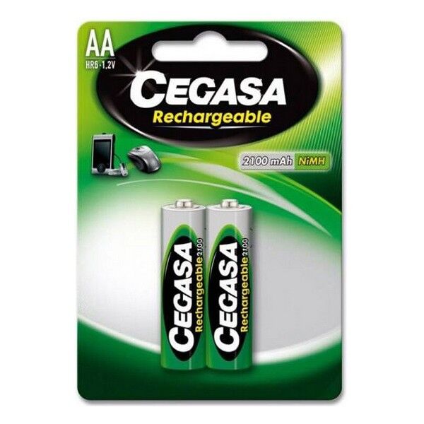 HR6-Recargable AA 2100 mAh BLISTER 2 UDS CEGASA