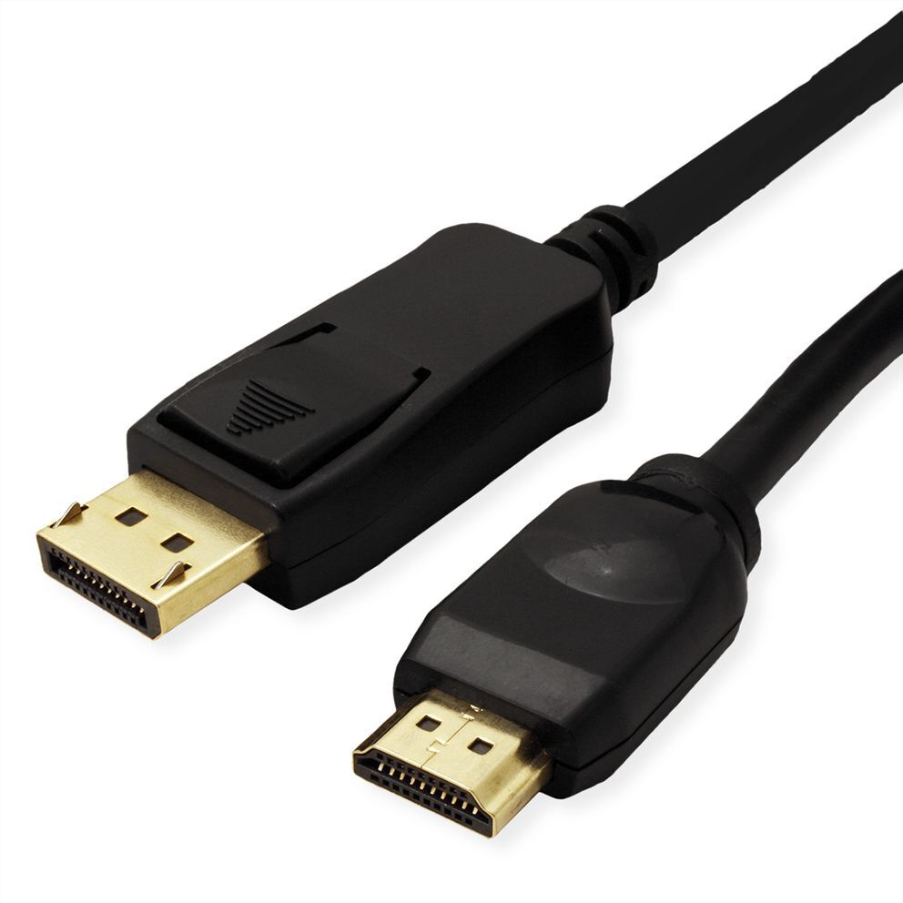 CABLE DP (DISPLAY PORT) - UHDTV (HDMI), MACHO/MACHO 4K 3840X2160 60HZ UHD-1 VALUE NEGRO 7,5 M