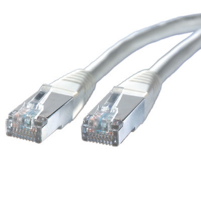 LATIGUILLO RJ45 0,5 M. CAT.5E FTP CCA AWG26 1 GIGABIT GRIS VALUE