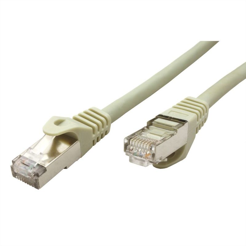 LATIGUILLO RJ45 50 M. CAT.6A SOLIDO  S/FTP  LSOH (LIBRE DE HALOGENO) COBRE  AWG26 500 MHZ GRIS VALUE