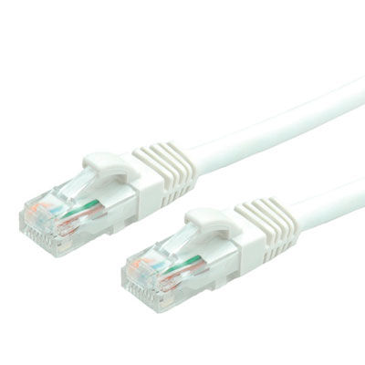 LATIGUILLO RJ45 0,5 M. CAT.6 UTP AWG 24 CCA LIBRE DE HALOGENO BLANCO VALUE