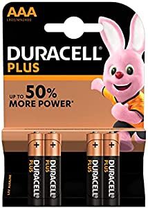 PILAS DURACELL  ALCALINAS PLUS POWER . BLISTER 4 PILAS LR03-AAA (1,5V).(CANON ECOTASA 0,04€)