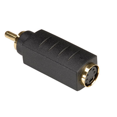 ADAPTADOR S-VIDEO  RCA MACHO/S-VHS HEMBRA