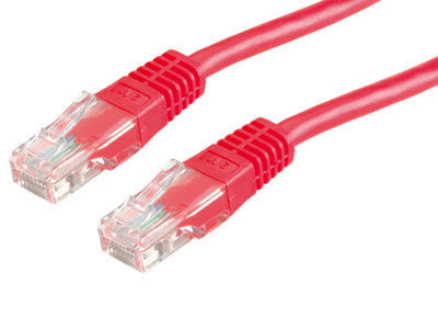 LATIGUILLO RJ45 15 M CAT.6 UTP AWG24 COBRE  LSOH COMPONENT LEVEL, ROJO ROLINE