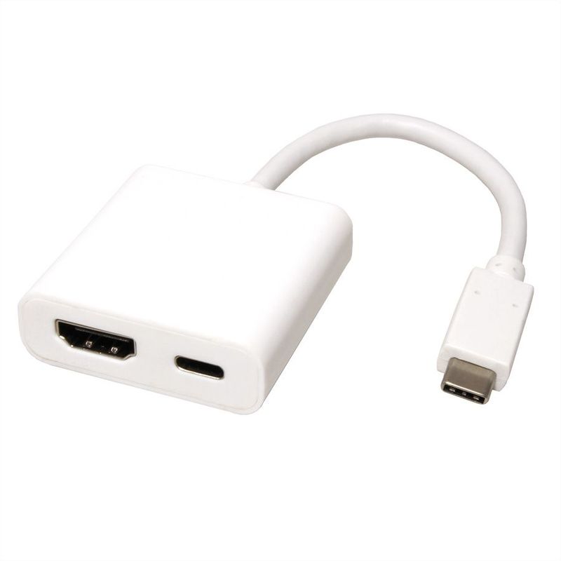 CONVERTIDOR USB3.1TIPO C - HDMI, M/H, 1x PD (Power Delivery), 0.1m ROLINE