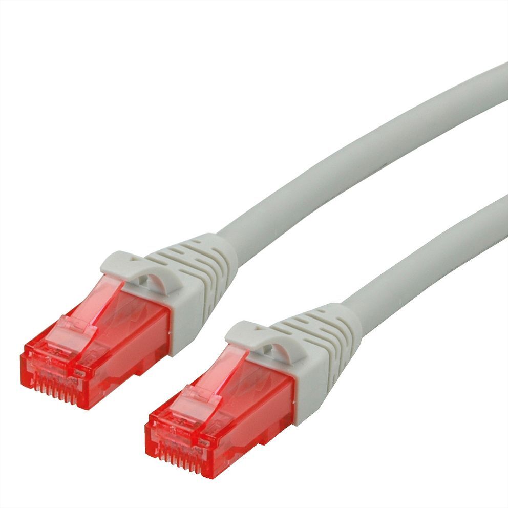 LATIGUILLO RJ45 15 M CAT.6 UTP, LSOH, COMPONENT LEVEL, GRIS ROLINE