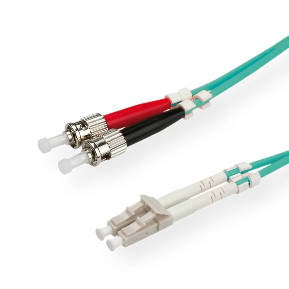 CABLE FIBRA OPTICA 3 M. 50- 125 Micras LC-ST OM3 COLOR TURQUESA ROLINE