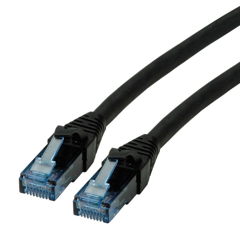 LATIGUILLO RJ45 2 M CAT.6A UTP LSHZ COMPONENT LEVEL, NEGRO ROLINE