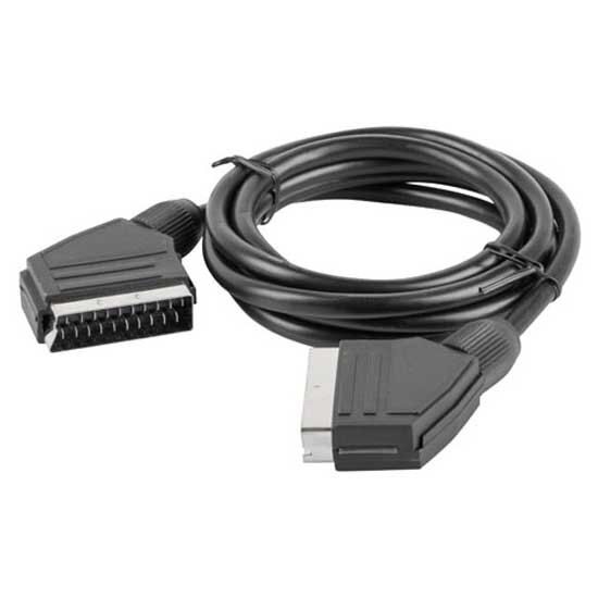 CABLE EUROCONECTOR 2 MACHOS 21 PIN 1 METRO NEGRO