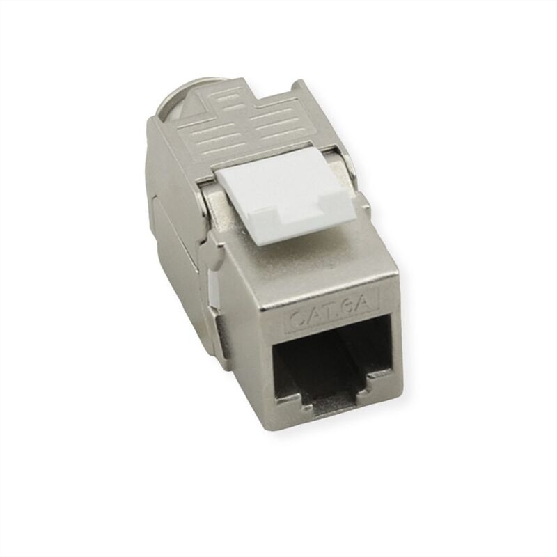 Conector RJ45 Keystone Jack, Cat.8 (Clase I), RJ45, STP, sin herramientas, plata VALUE