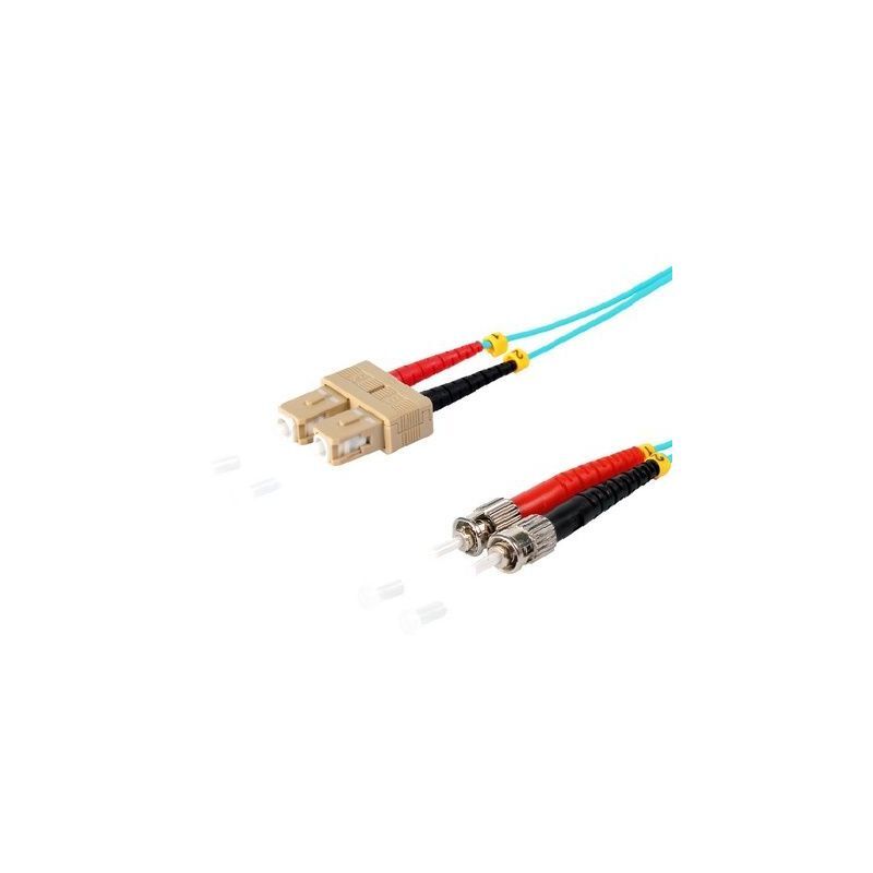 CABLE FIBRA SC-ST 62,5/125 DUPLEX MULTIMODO LSHZ OM3 2 METROS