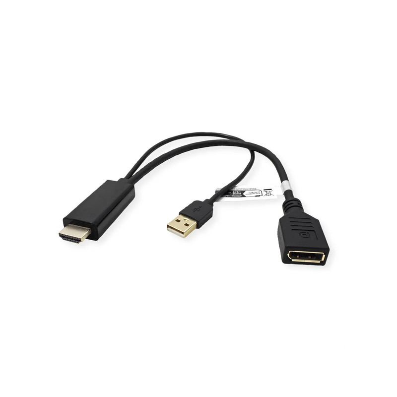 CABLE ADAPTADOR V1.2, HDMI M/DP H 4K 3840X2160 @60 HZ