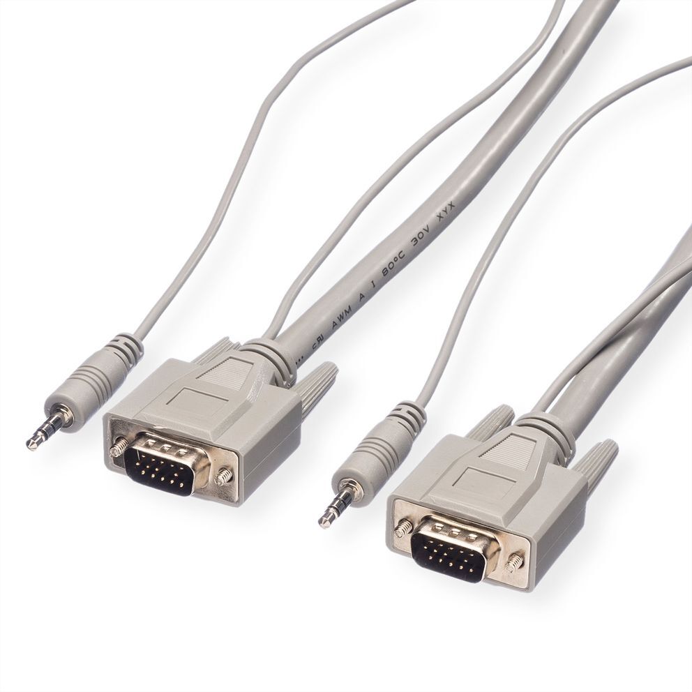 CABLE VGA 6 M. ALTA CALIDAD  HDB15M/HDB15M + AUDIO 3,5 M/3,5 M