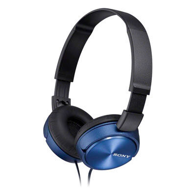 AURICULARES ESTEREO DIADEMA PLEGABLE CON MICROFONO PARA MP3 CON CABLE 1,2 METROS AZUL SONY