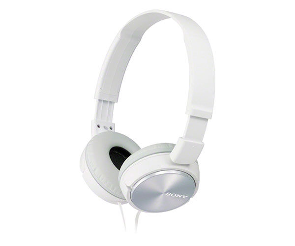 AURICULARES ESTEREO DIADEMA PLEGABLE CON MICROFONO  PARA MP3 CON CABLE 1,2 METROS BLANCO SONY