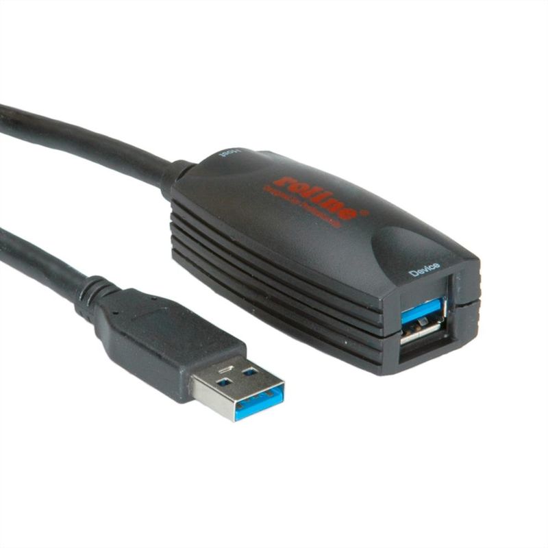 CABLE USB 3.0/3.2 GEN 1  PROLONGADOR ACTIVO 5 METROS ROLINE