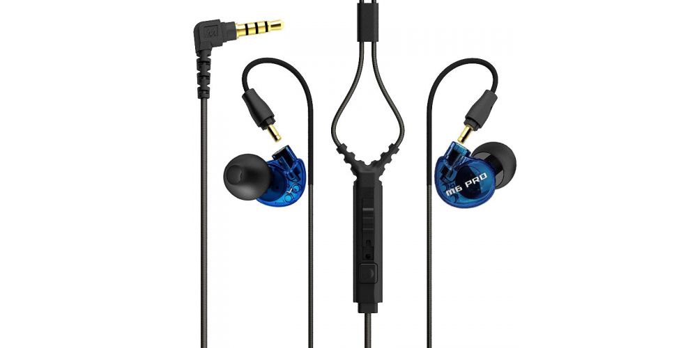 Mee Audio M6 PRO Blue, Auriculares In Ear deportivos con micrófono Azul, 