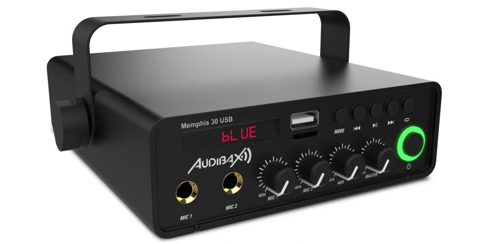 Audibax Memphis 30 USB Amplificador Bluetooth 30W. Mando a distancia