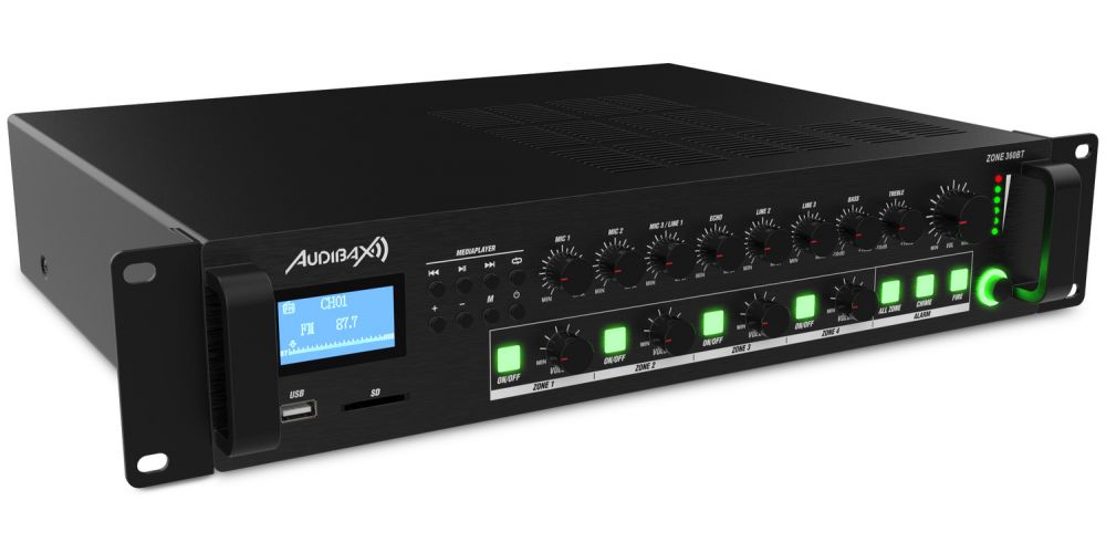Audibax Zone 360BT Amplificador 4 Zonas 360W