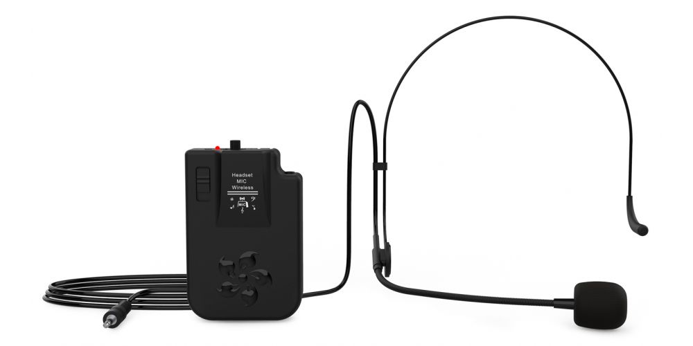 Audibax Headset Wireless Mic Freq 191.50 Mhz