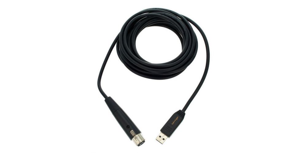 BEHRINGER MIC 2 USB Cable Micrófono XLR a USB. 5 Metros